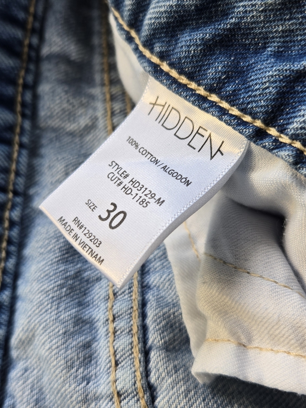Hidden Los Angeles Happi Light Wash Split-Hem Women's Jeans - Picture 9 of 10